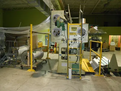 Karl Mayer, RS 3/4/N-2-M, 1986, Raschel Knitting Machine, 105 inch Working Width, 9 Needles Per Inch, 3 Guide Bars