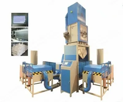 NovaStar, PC375, CNC Pillow Filling Line, 300kg Bale Opener, 300-500 kg/hr Carding, Double Vacuum Filling