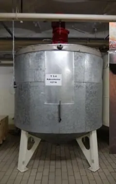 Utzschneider, RB60, 6000 Liter Chocolate Storage Tank, Double Jacketed