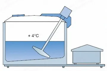 NovaStar, TV102, Cooling Tank, 5000L to 10000L, Stainless Steel, with Agitator and Refrigerator