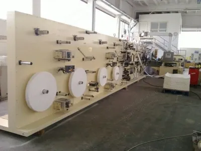 CCE-Sanimac, CCE PS CS, 2003, Panty Shield Machine, 800 pcs/min, 3 Sizes
