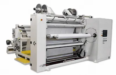 Pinnacle, Simplex Turret Slitter Rewinder, 74" Web Width, 40" Max Unwind Diameter, 20" Max Rewind Diameter