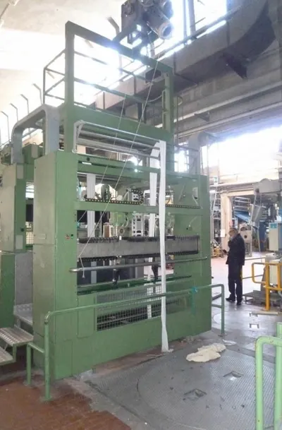 Bianco, Linea Apritubolare, 2000, Unfolding Machine, Rotary Platform Entrance, Automatic Detwister, Folder Exit