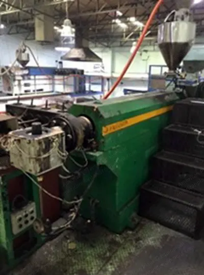 Hankook Machinery, P.P High Tenacity FDY Multi-Filament Plant, 2008, 75mm Extruder, 1400-1500 kg/day Capacity