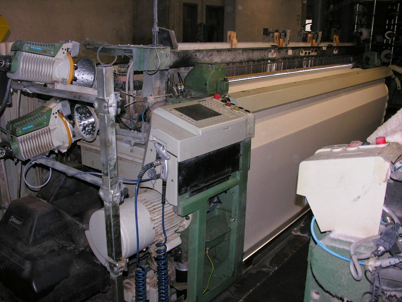 Complete Weaving Mill for Terry Fabrics Production, 1978 to 2007, Picanol and Gunne Air Jet Jacquard Looms