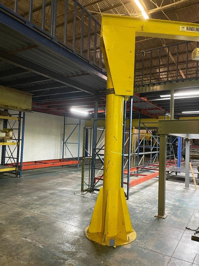 Handling Systems Cantilever Bridge, 12 ft Height, 13 ft Length, with Wide Table and 1/2 Ton Coffing Hoist