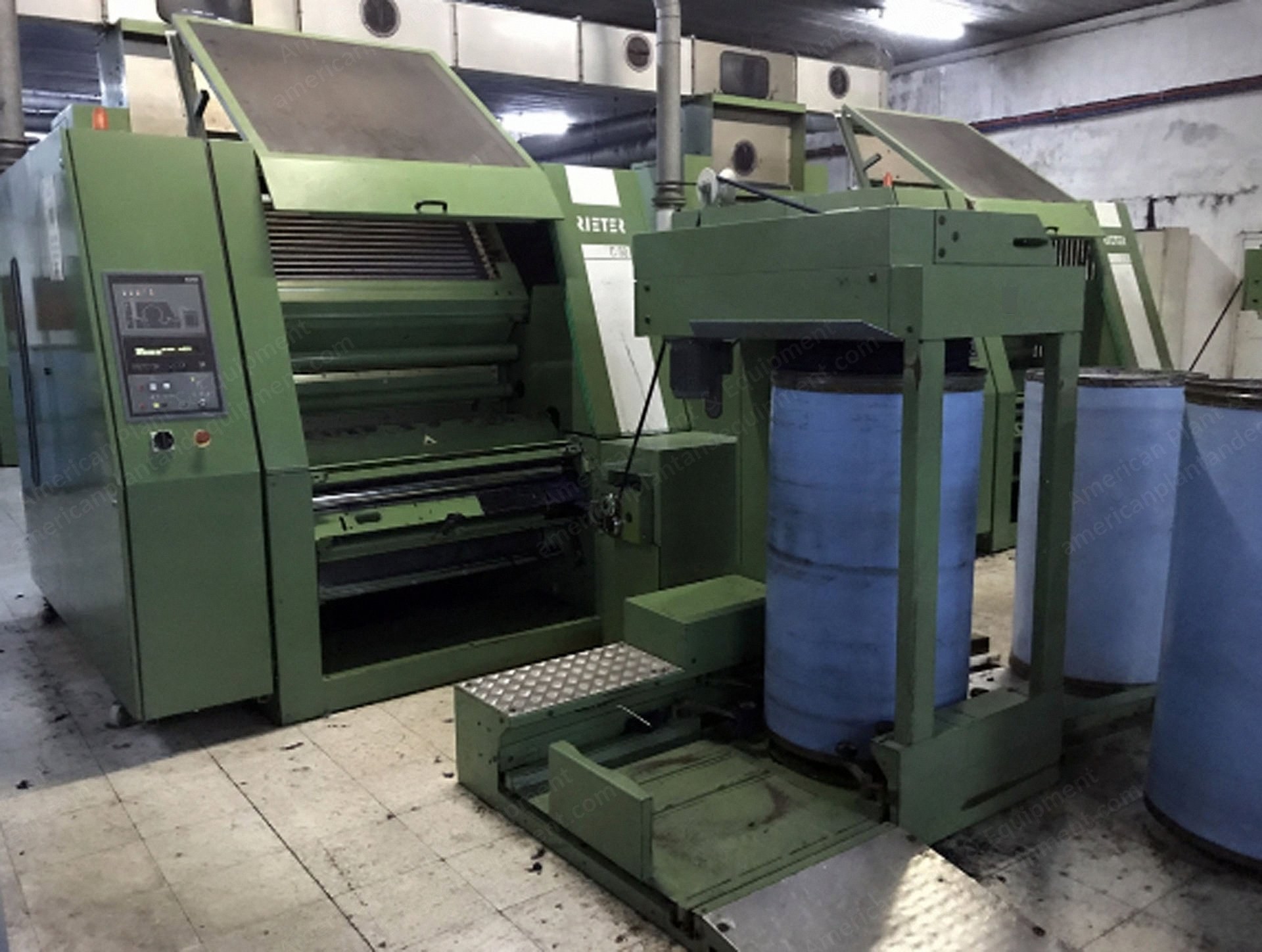 Rieter, C50, 1995, A7/U Chutes, CBA 600 Coiler, 600mm Can Diameter