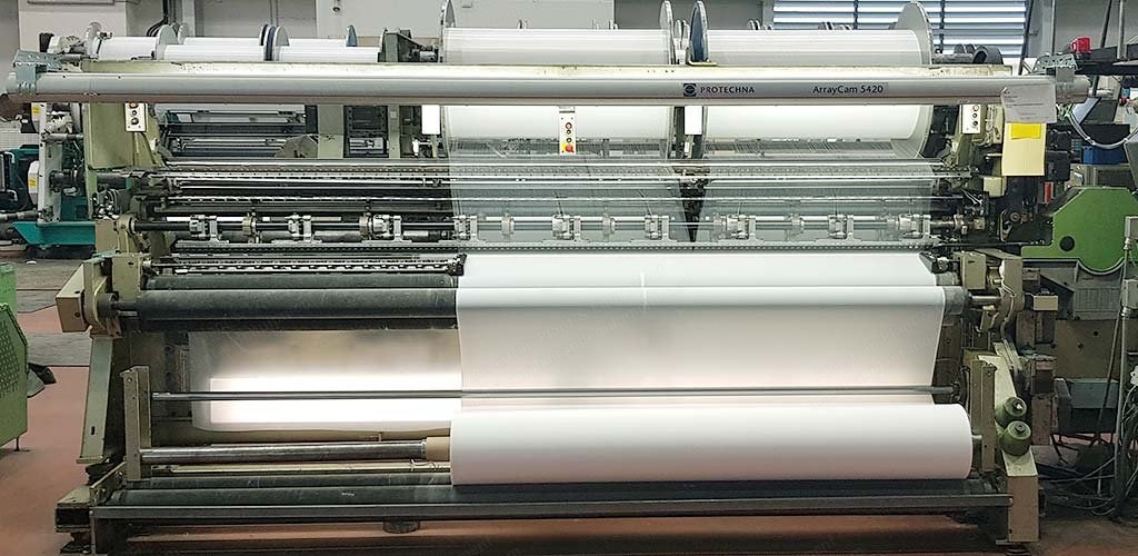 Karl Mayer, HKS 2, 130 Inch Working Width Warp Knitting Machine