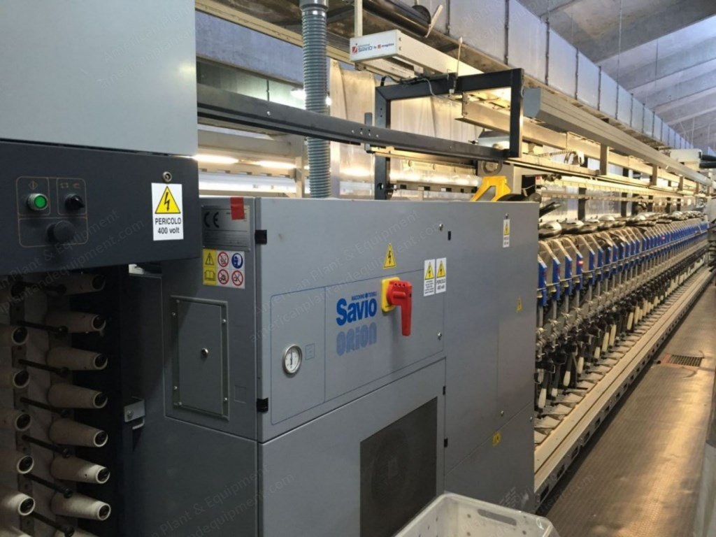 Savio, Orion E, 2005, 44 Heads, 6" Delivery, Mesdan 690 U Splicer