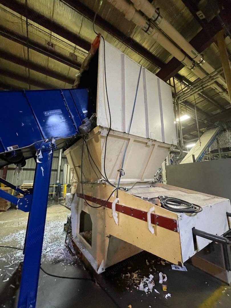 Vecoplan, RG62/200, 2019, Film and Fiber Shredder, 200 HP, 130 Cutters, 15" Rotor