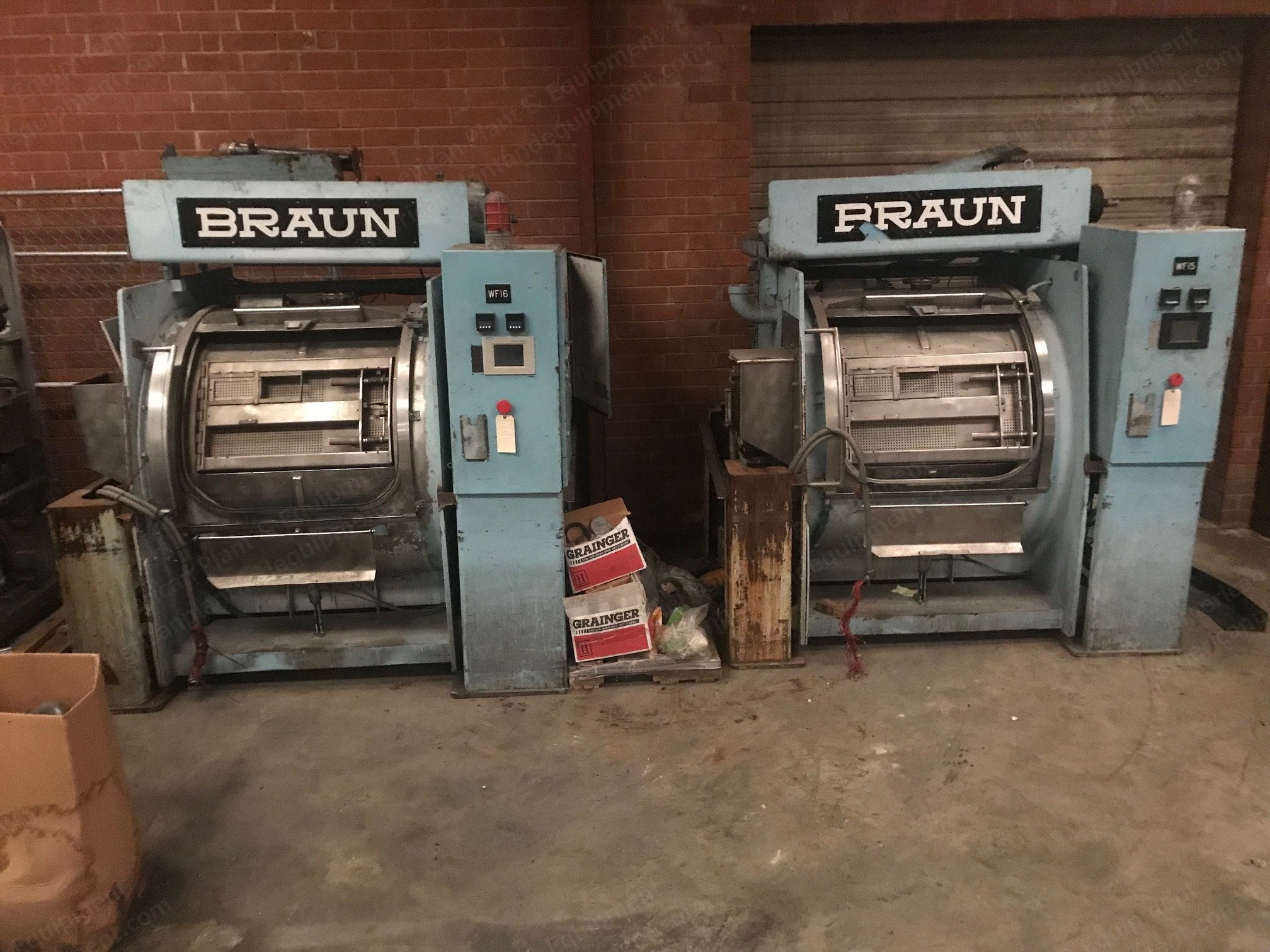 Braun, 200 Lbs Capacity, 1990, Dye and Washing Extractor, External Heat Exchanger