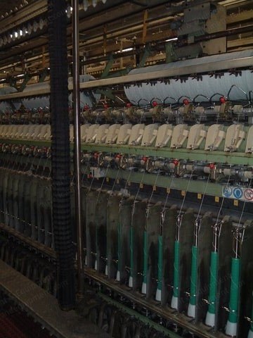 Gaudino, FBTE, 1995, Woolen Ring Spinning Frame Linked to Schlafhorst 238 Winder, 224 Spindles, 90mm Ring Diameter, 115mm Gauge