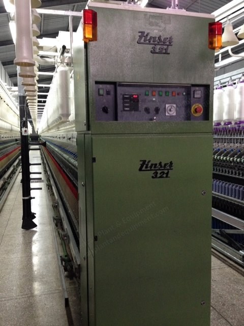 Zinser, 321E, 1993, Cotton Ring Spinning Frame, 1004 Spindles, 75mm Gauge, 48mm Ring Diameter