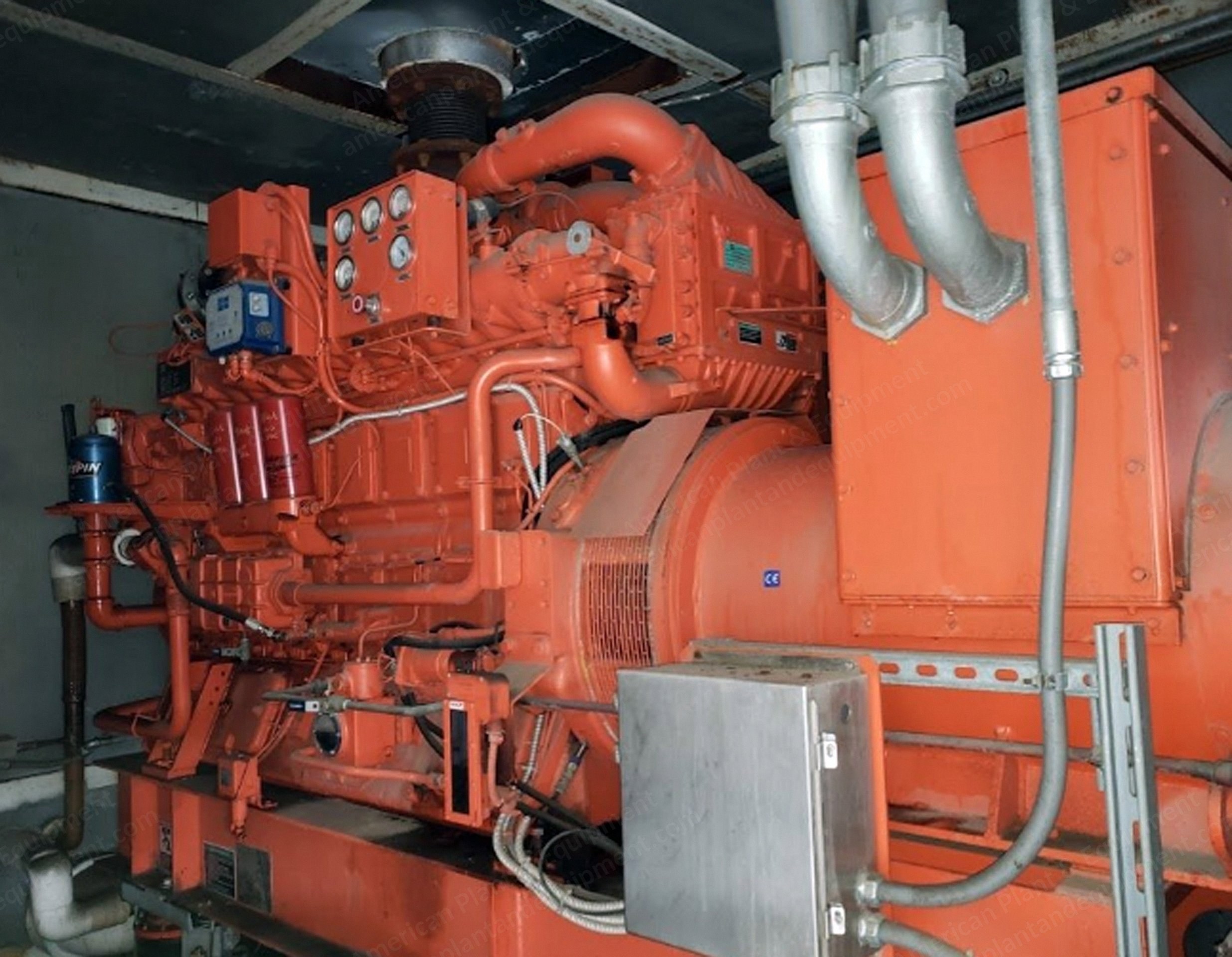 Waukesha, H24GSID, 2003, 375kW, 480V, 60Hz, Natural Gas Generator Set
