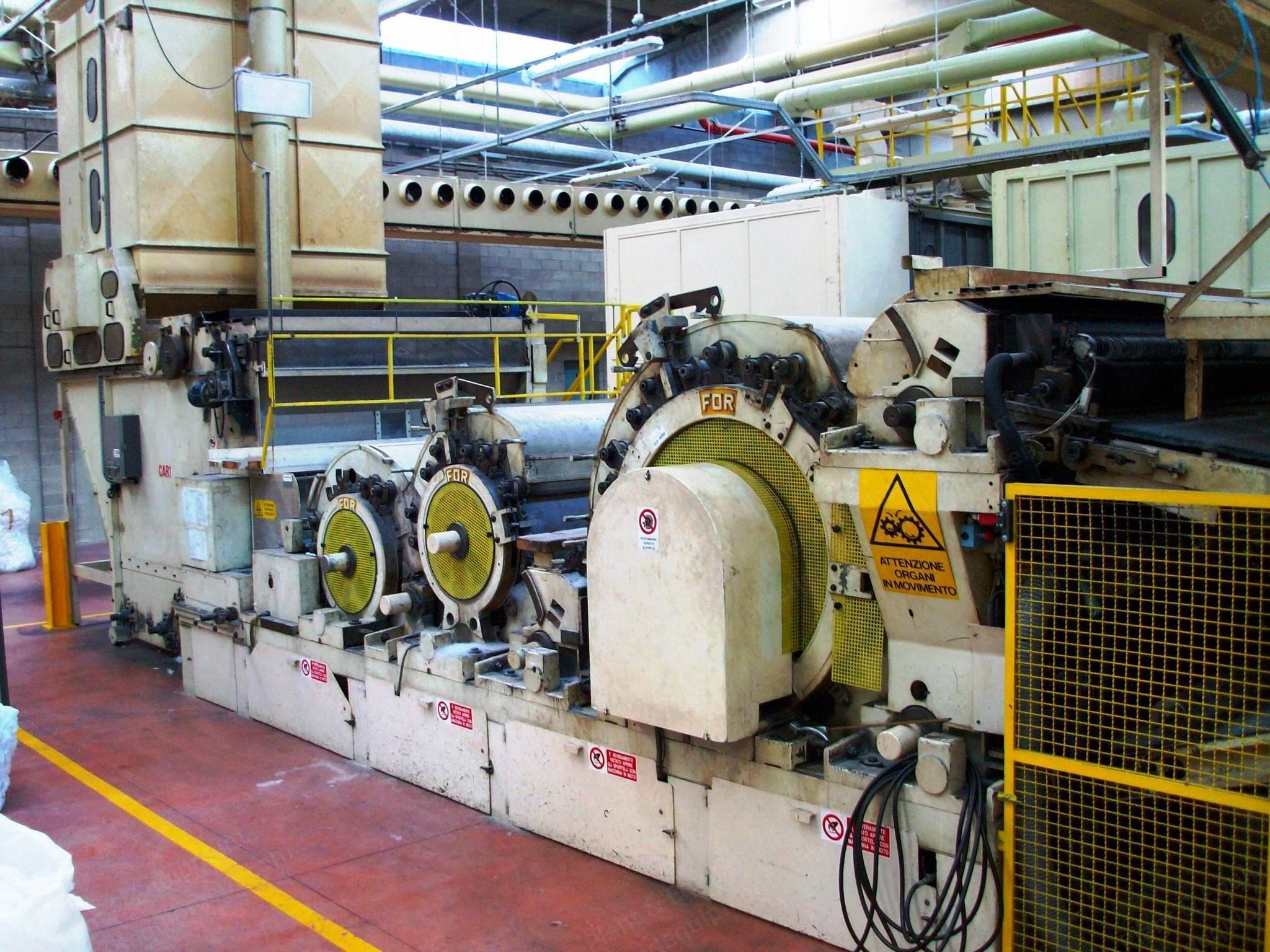 Tomes, Thermobonded Wadding Line, 1990, 2500mm Carding Width, 3300mm Oven Width, 400-500 kg/h