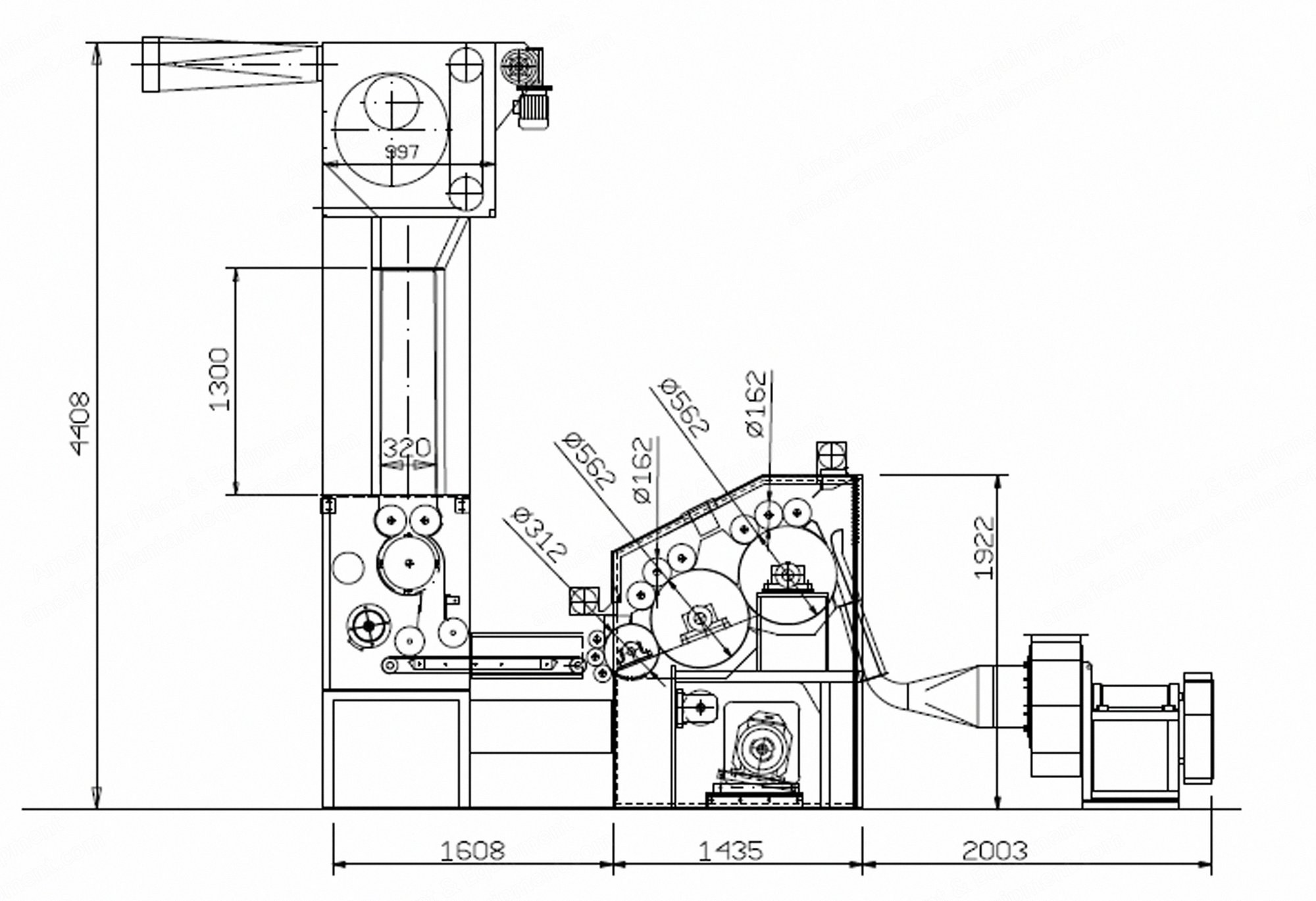 Bematic, ETG_TW 150, Edge Trim Opener and Fine Opener, 1500mm Working Width, 500 kg/h Capacity