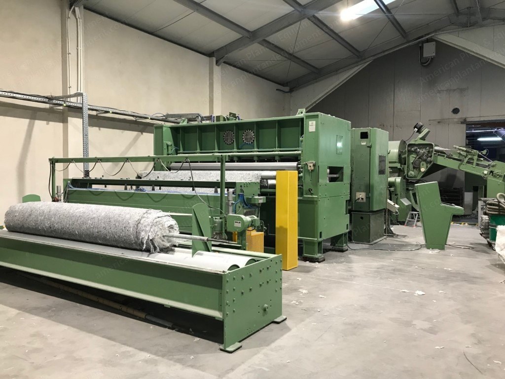 Fehrer, V21, 1982, Aerodynamic Carding and Needlepunching Line, 3000mm Working Width, Rebuilt 2019