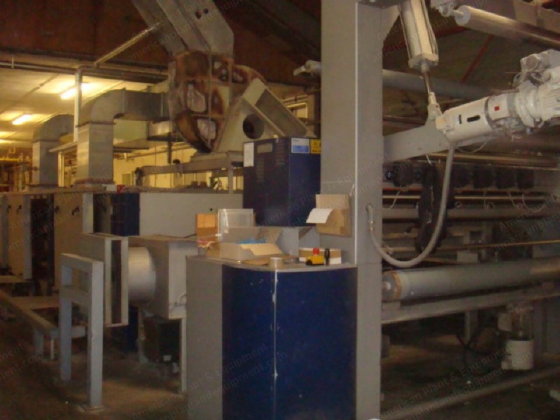 Babcock, Menzel, Kusters Tenter, Singeing and Washing Range, 2000, 2400mm Working Width, 6 Chambers, Gas Heated