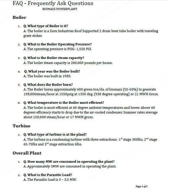 Boralex, 24MW, 1985, Biomass Power Plant, 150000 lb/hr Steam Flow, 900 psi