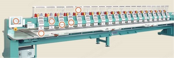 Tajima, TFSN-920, 2014, 20-Head, 9-Needle, 680x330mm Embroidery Area