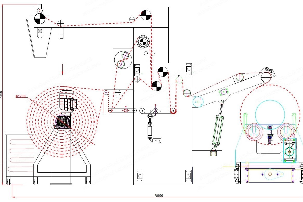 Demas, LS-603, Beam Winding and Unwinding Machine, 2000mm Fabric Width, 2200mm Cylinder Width