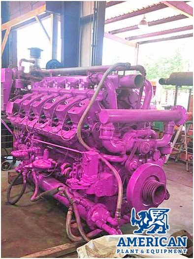 Waukesha, 7042GSI, 1992, Gas Compressor Engine, 900 RPM, Natural Gas, Rebuilt