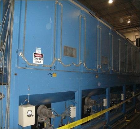 Santex, 1999, 5 Chamber Triple Pass Belt Dryer, 3000mm Working Width, Gas Heated