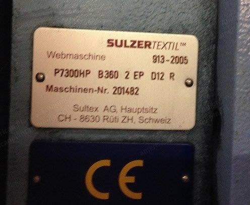 Sulzer, P7300 HP B360 2 EP D12 R, 2005, 3600mm Working Width, Cam Motion, 2 Colors, 400 rpm