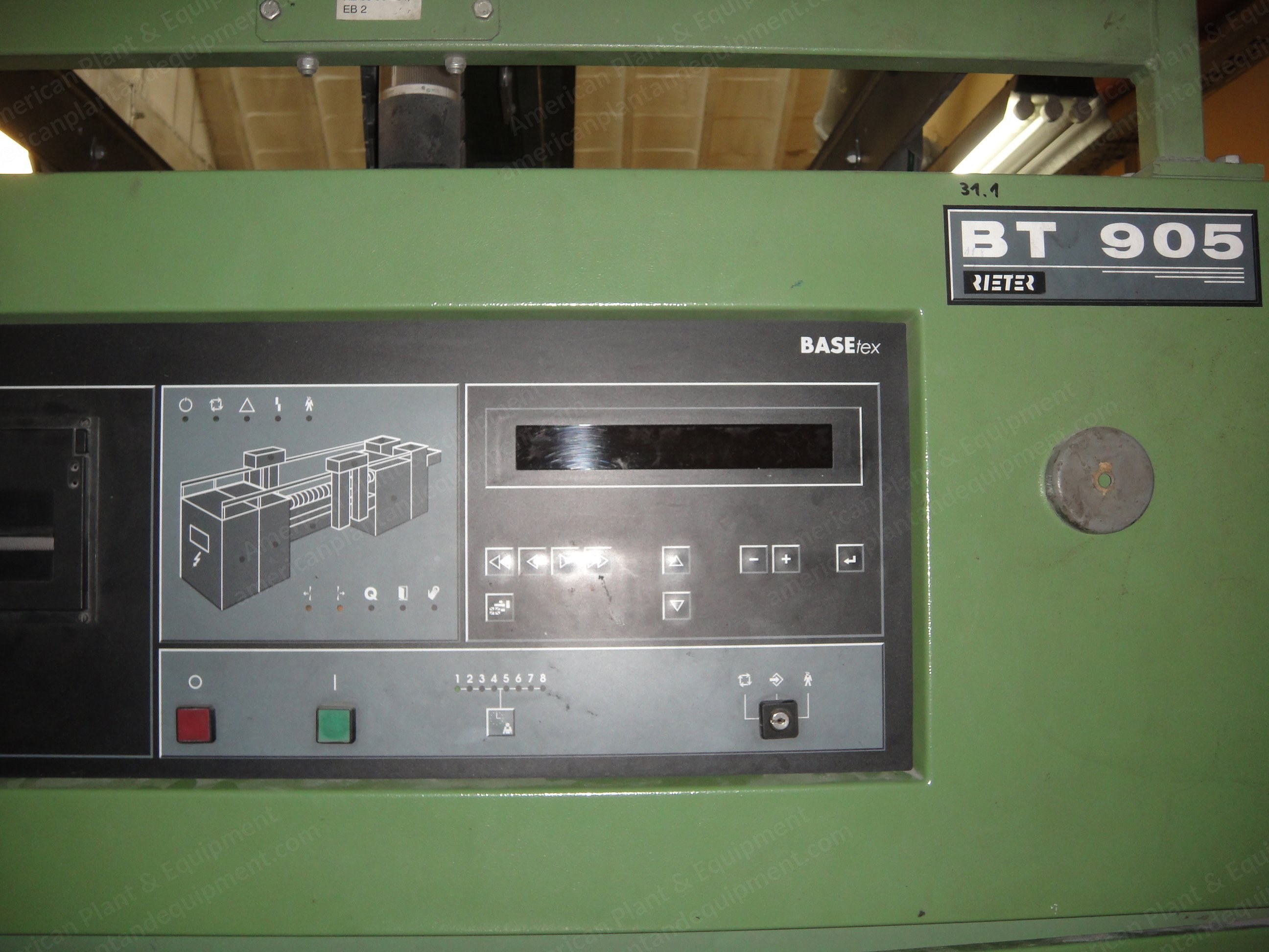 Rieter, Elitex OE BT 905, 1999, 288 Rotors, 170mm x 320mm Package, Waxing Device, Automatic Doffing
