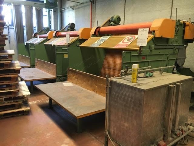 Dlsi Airlay Line, 1995, Working Width 1800mm, Final Product Width 1600mm, Capacity 150 kg/h
