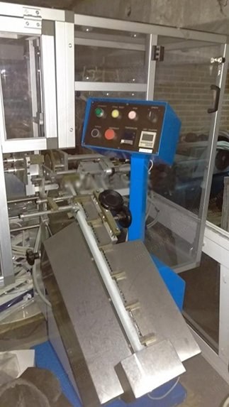 GTM, Dualace CC4/GI/C3, 2003, Semi-Automatic Packing Machine for Round and Flat Shoelaces, 400-2500mm Length, 1500x1200x1600mm
