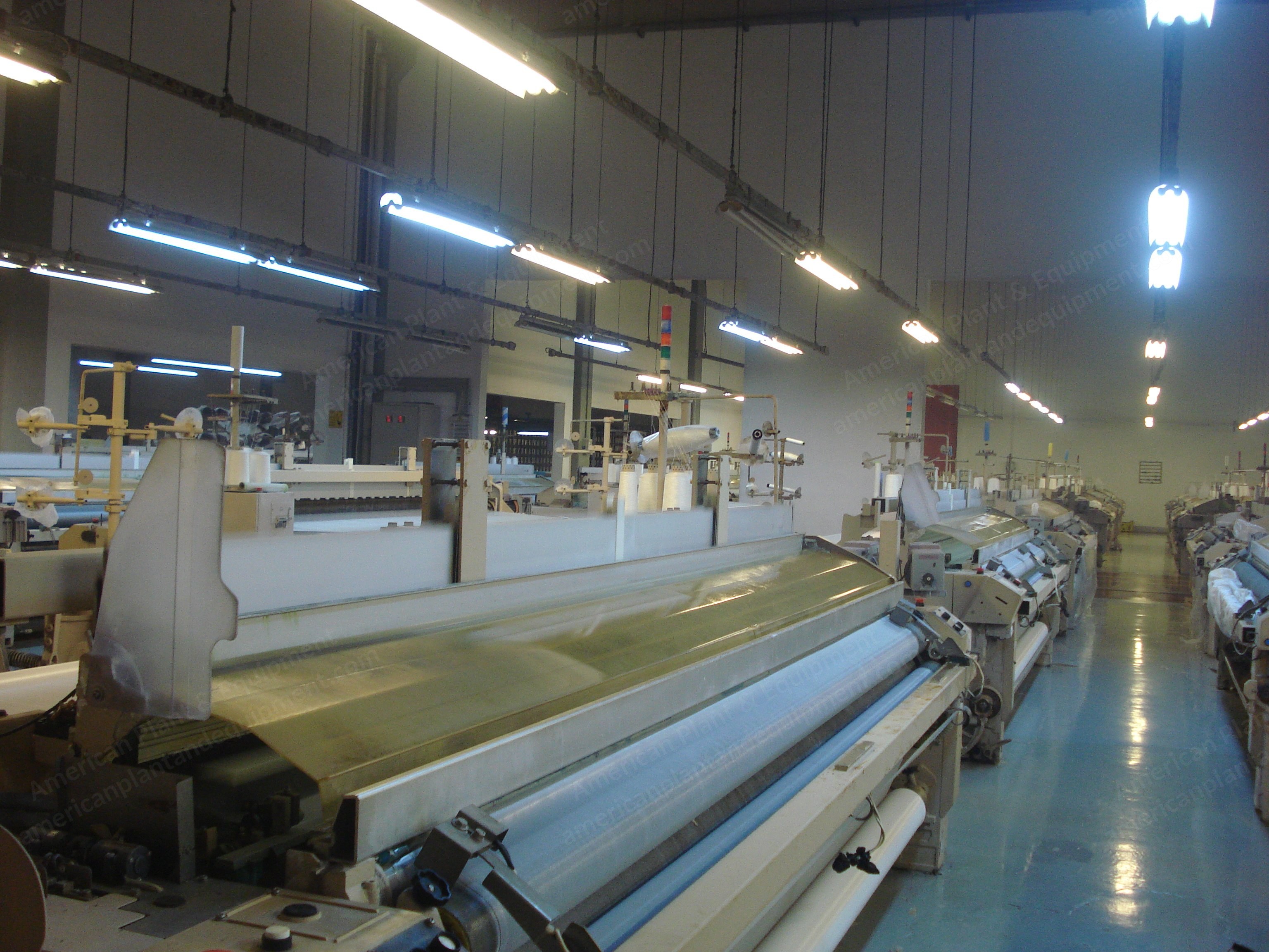 Tsudakoma, 2006, Water Jet Weaving Looms, 3400mm Width, 2 Weft Feeders, Crank Shedding