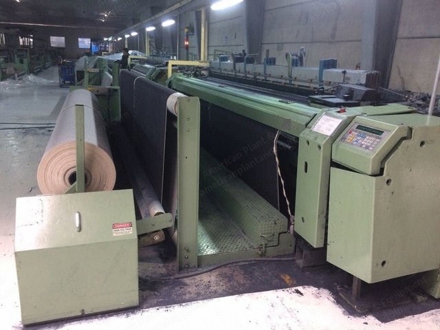 Sulzer, Cam Looms, 1995, 7 Harnesses, 2 Filling Prefeeds, 4 Tuckers, Off Loom Take Up