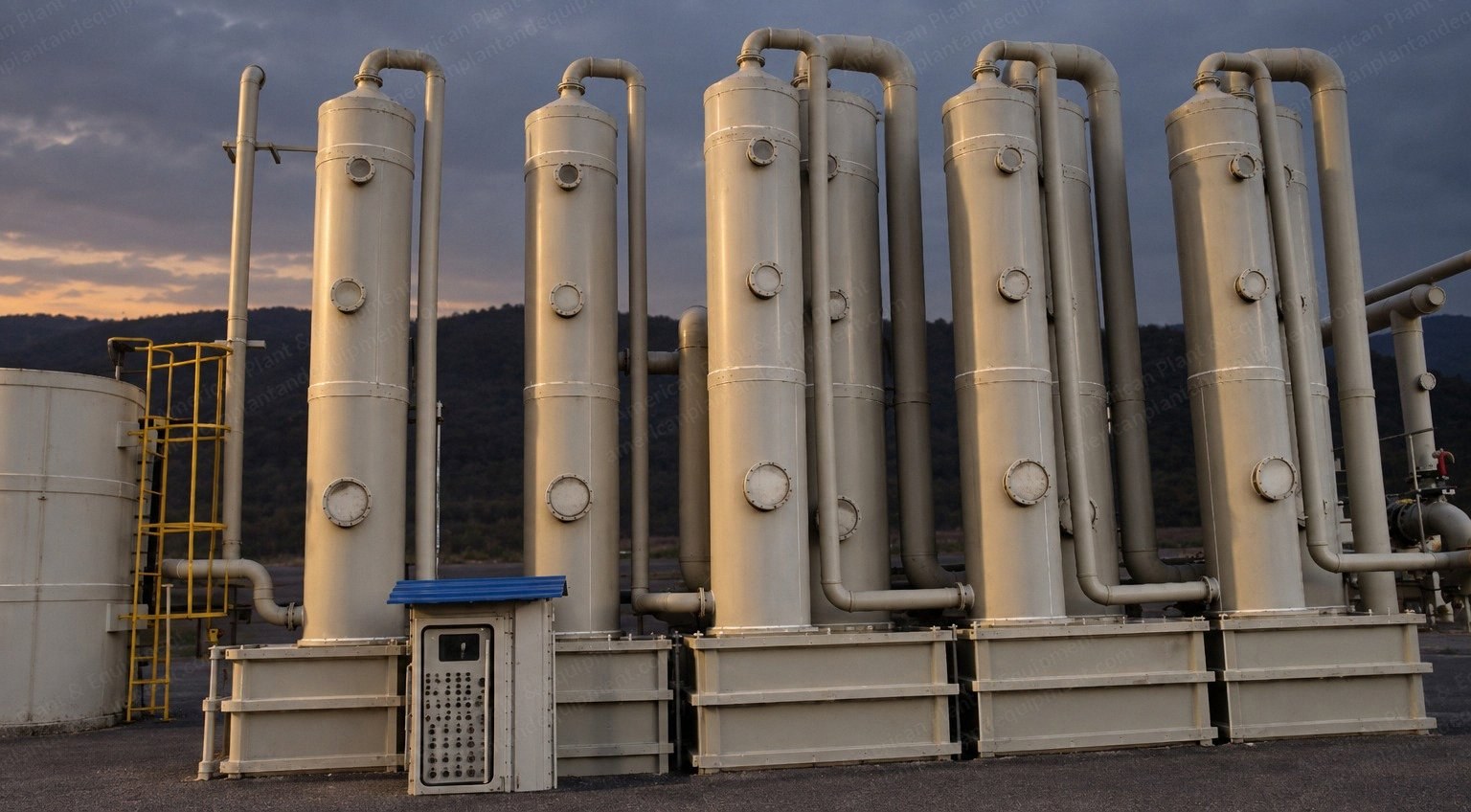 NovaStar, SZ145, ETO Exhaust Gas Scrubber, Water Spray Acid Type, 1 mg/m3 Emission, for 34 m3 ETO Sterilizer