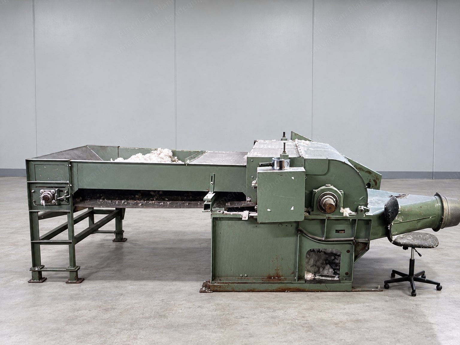 Davis & Furber, 6-Bar Picker, Textile Fiber Opener with Feed Apron