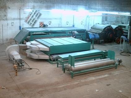 Marzoli, JT 3000, Complete Wadding Thermobonding Line, 3.3m Wide, 2-Cylinder Card, Recirculating Oven