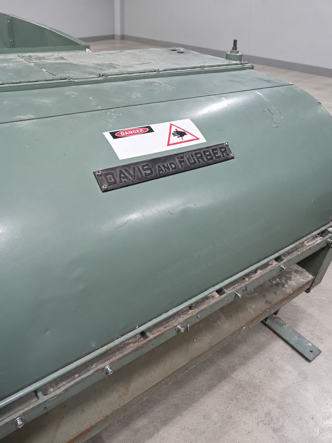 Davis & Furber, Pinned Opener, Porcupine Feed Rolls, 20 HP, with Feed Table, Conveyor and VFD