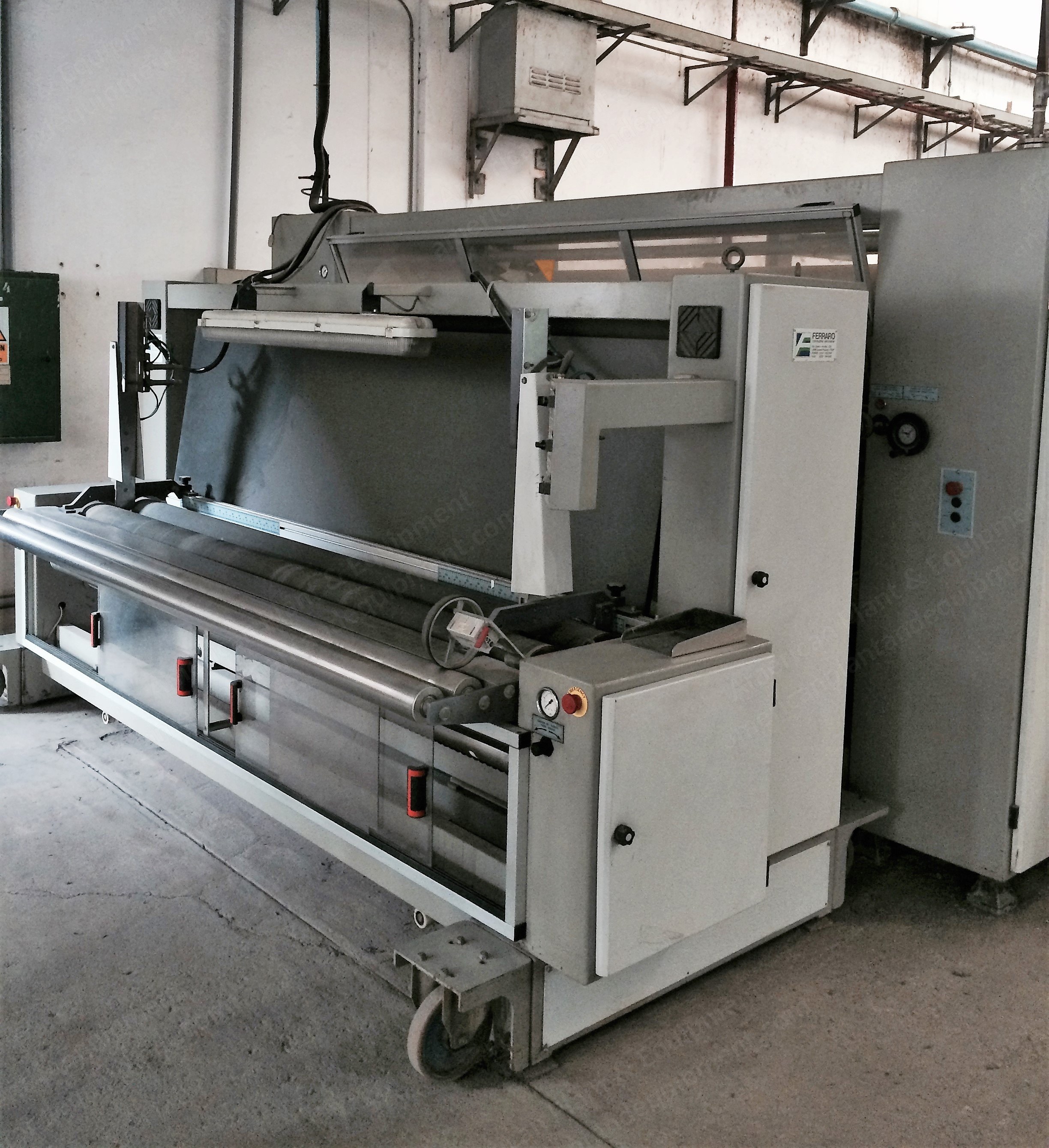 Ferraro, Comptex / RA - 2500, 2001, Compactor for Knitted Fabrics, Working Width 2400mm, Centering Device, Pre-Steamer