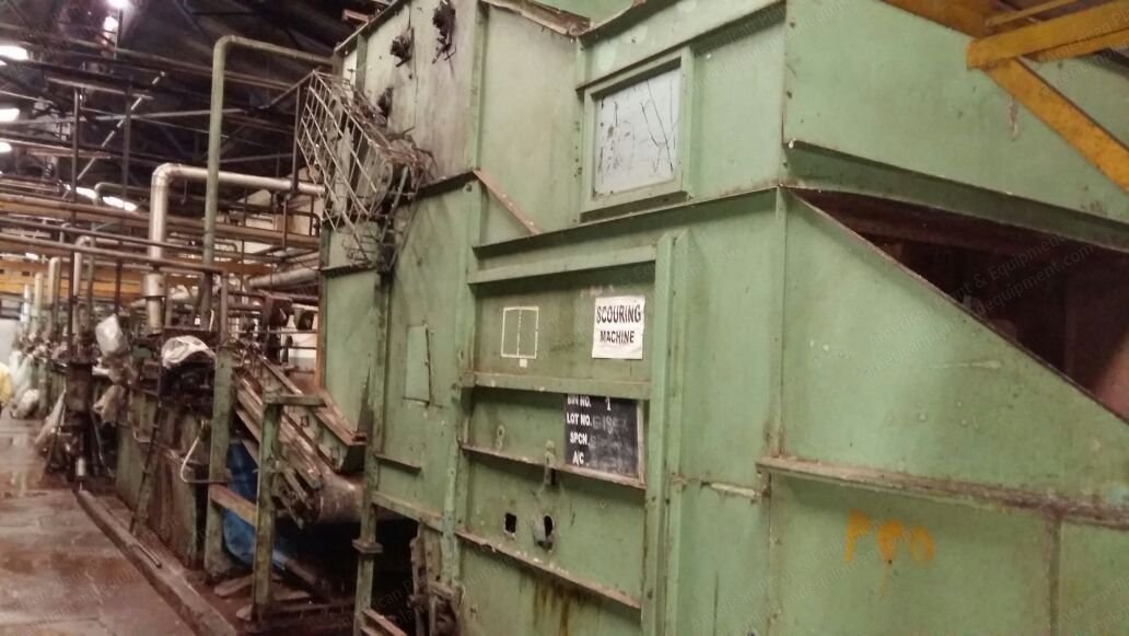 Petrie & McNaught Wool Scouring Machine, 2000mm, 5 Bowls, with Double Hopper Feeder and Steam Dryer