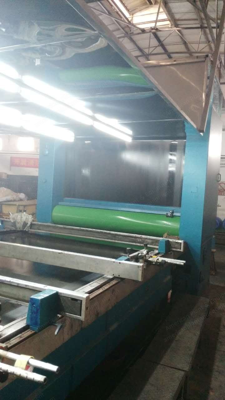 Buser, Flat Screen Printing Machine, 1999, 2100mm Width, 16 Colors, Oil Heating