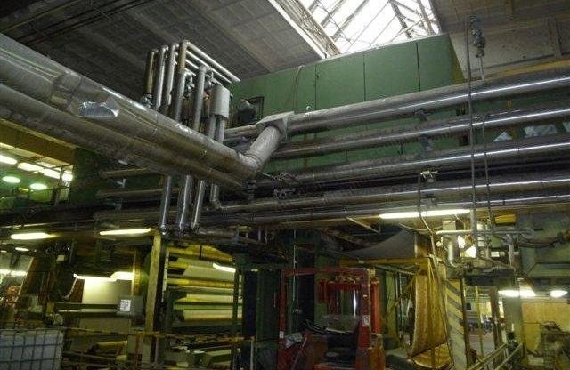 Bruckner, Carpet Back Coating Line, 1981, 5000mm, 13 Fields, Vertical Chain