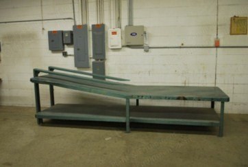 Bagging and Socking Table, 42x137x26-44 Inches, with 26x70 Inch Forks