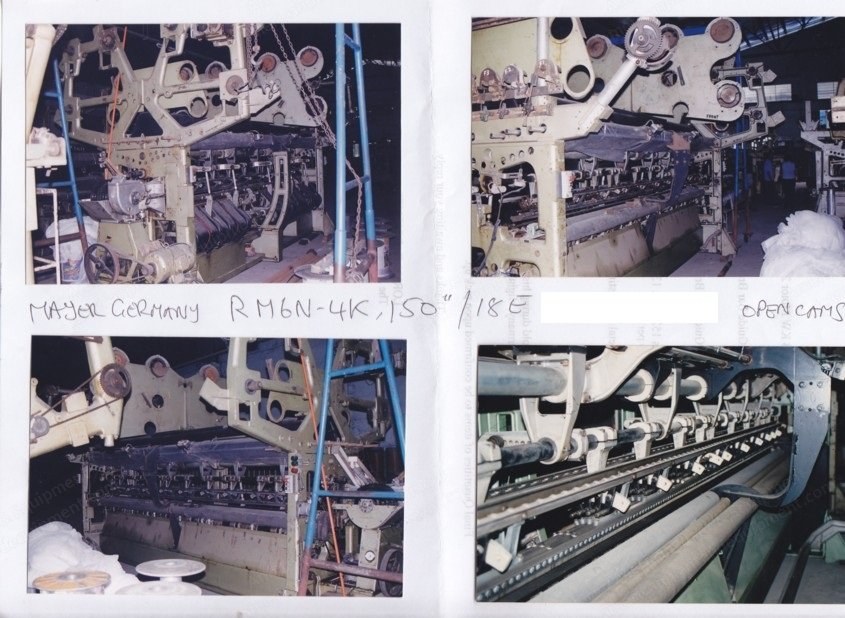 Karl Mayer, RG6N 4K, Multi-Purpose Raschel Knitting Machine, 150 Inches Width, Closed Cams