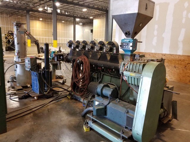 Davis Standard, 2.5 Inch Pelletizing Line, Gala SLC 5, Spin Dryer