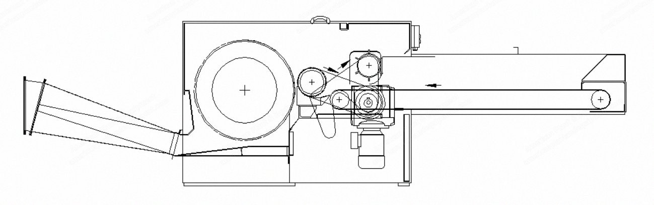 Temafa, Single Drum Tearing Machine, 2014, Working Width 1200mm