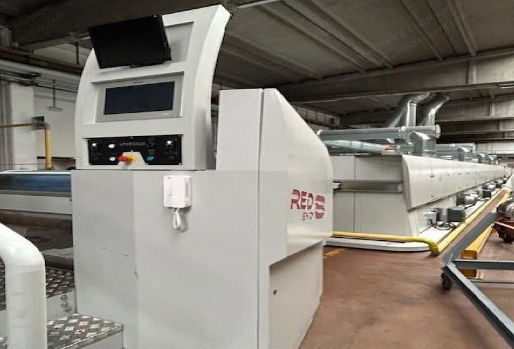 Unitech, Red Evo8 Dualflow8k340gas, 2022, 8 Chambers, 3.4m Width, Bianco Weftstraightener, Double Padder, Gas Heated