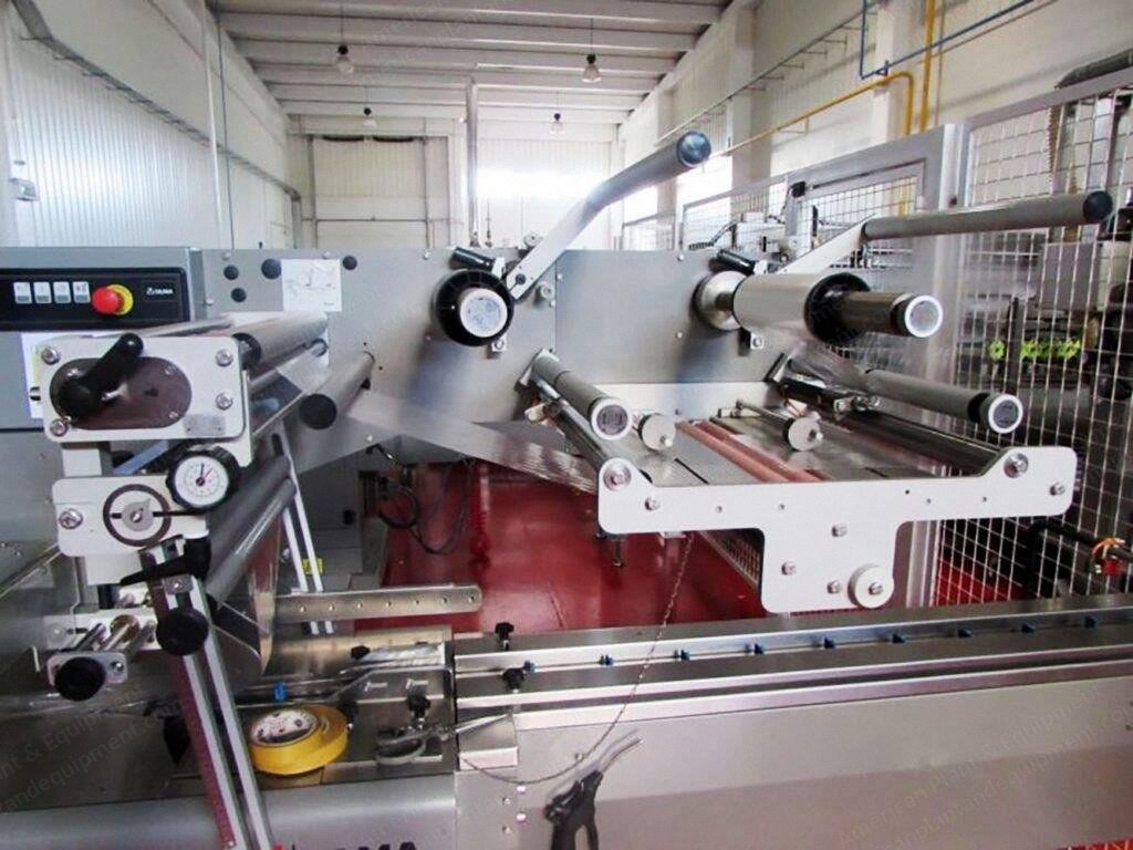 Agriflex, Indumatic, Termopan, Ulma Cup Cake - Muffin Complete Line, 2011, 1000 kg/h Capacity, 44 m2 Baking Surface, 2x Ulma Flowpackers