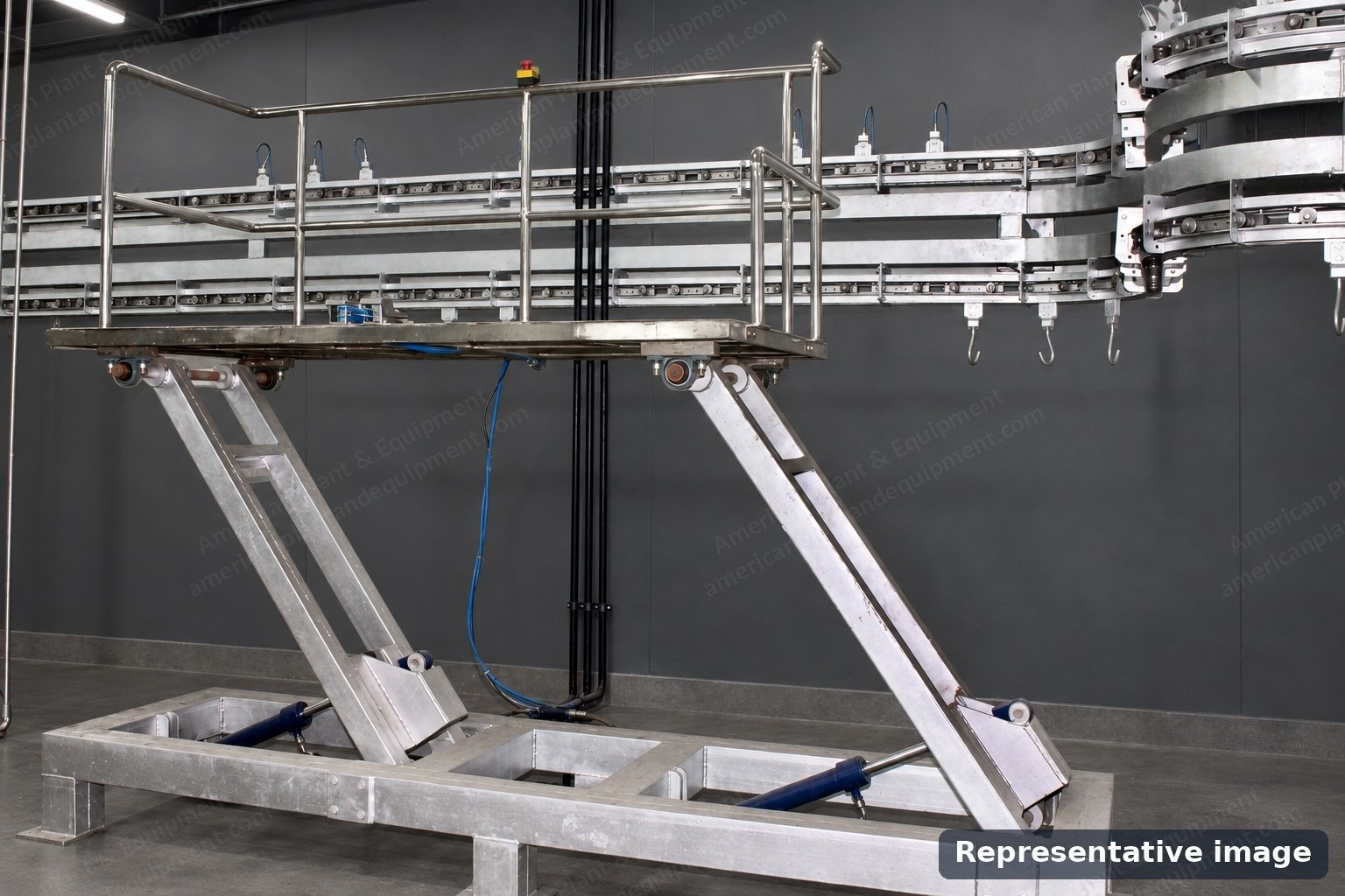 Slaughterhouse Kill Floor Line for Cattle and Hogs, 25 Cattle or 50 Hogs per Day