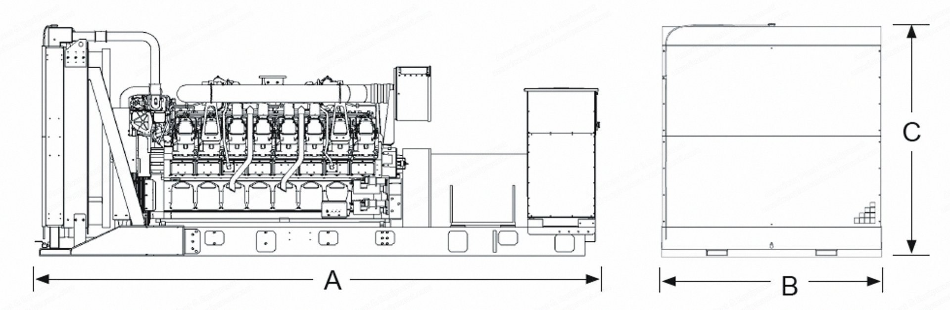 Caterpillar, XQ2000, 1450 kW, 60 Hz, Diesel, Containerized Generator Set