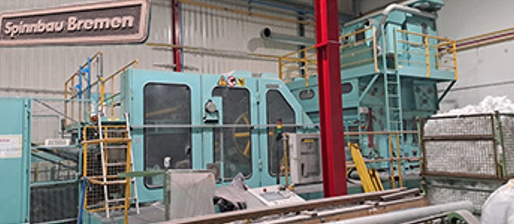 Spinnbau Double-Doffer Carding Machine and Autefa Crosslapper Line, 2500mm to 3000mm Working Width